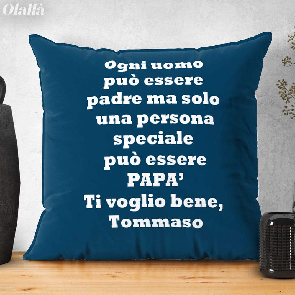 Cuscino Papa Super Eroe Personalizzato4433