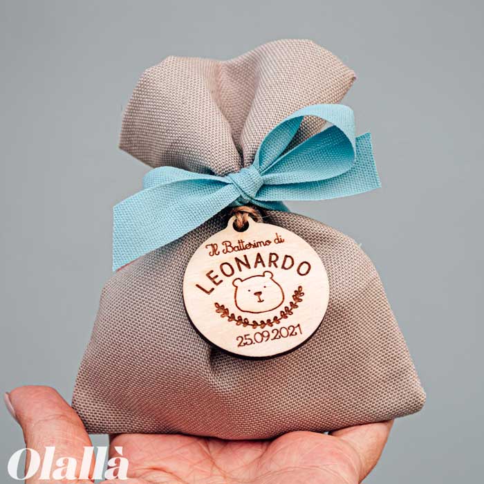 Bomboniere Sacchettini Confetti Personalizzati Battesimo44