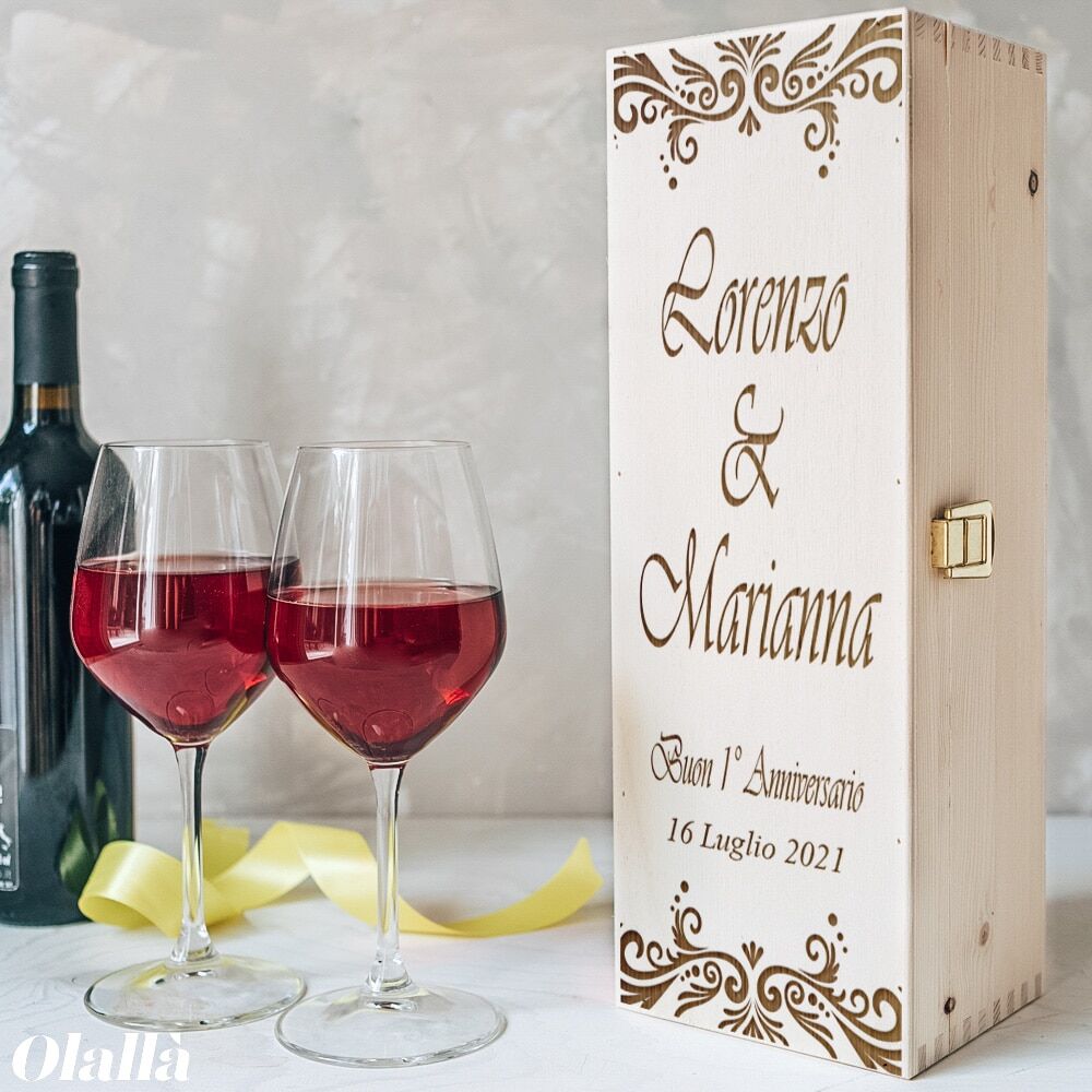 Cassettina Vino Personalizzata Anniversario2