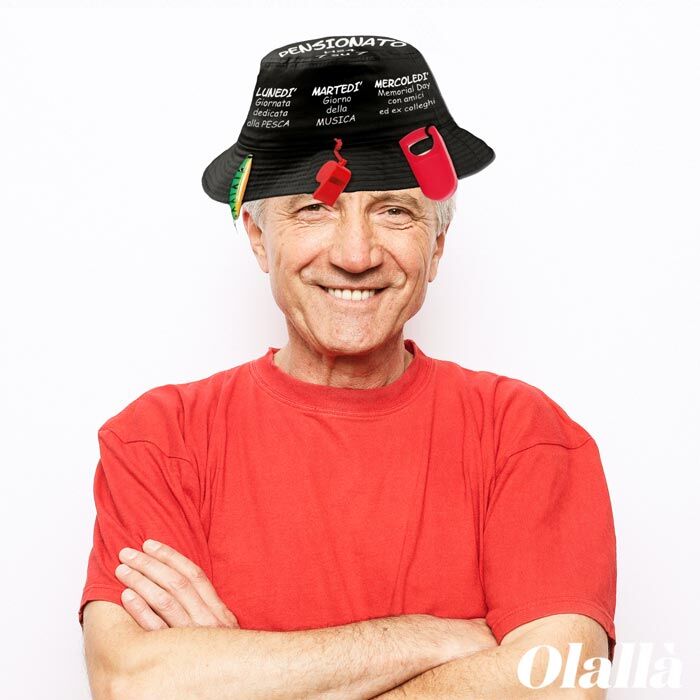 CAPPELLO SCHERZO REGALO PENSIONE DIVERTENTE RIDERE AGENDA