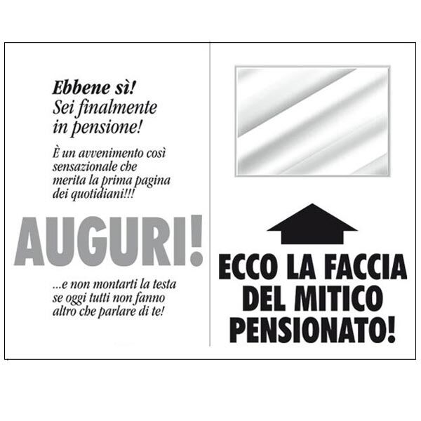 Finta Pagina Giornale Pensione Idea Regalo Divertente232