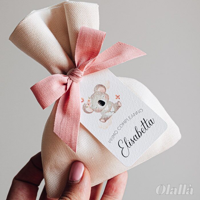 Sacchetto Portaconfetti Koala Personalizzato