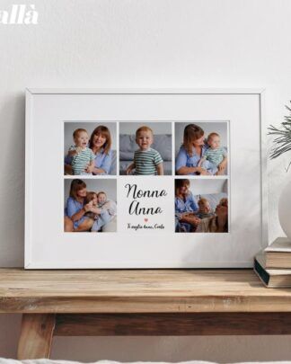 Stampa Personalizzata Foto Collage Nonni Mamma