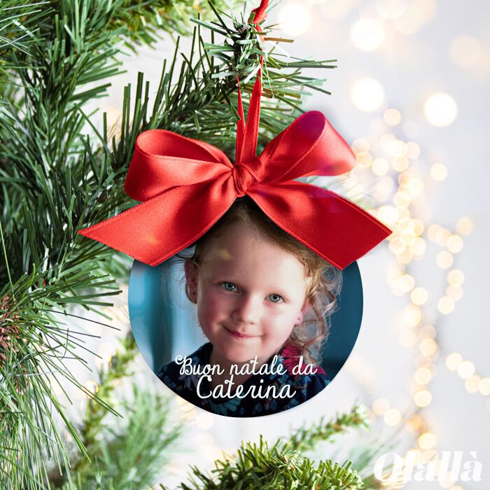 Pallina Natale Foto Regalo Personalizzato