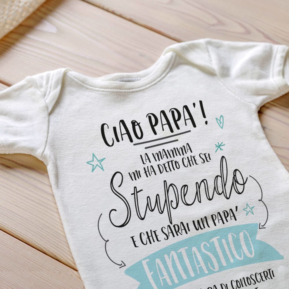 body-divertente-neonato-stupendo-papa