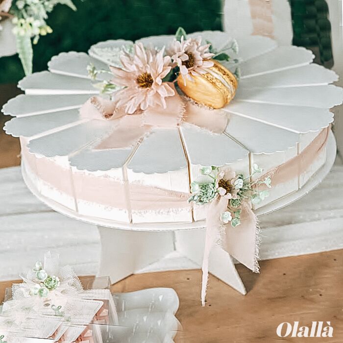 Torta Fette Scatoline Porta Confetti 1