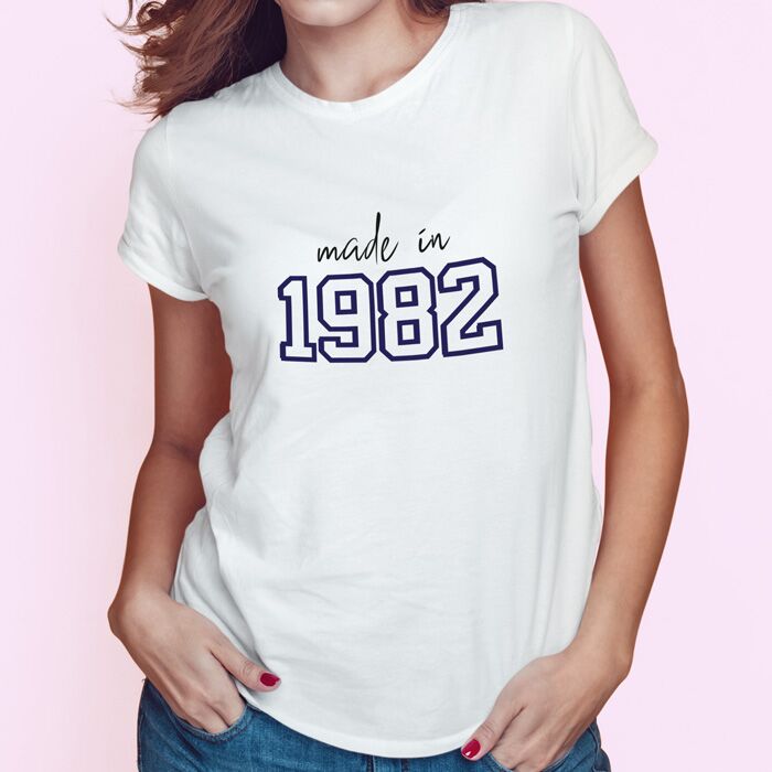 Tshirt Made In Anno Nascita Regalo Compleanno
