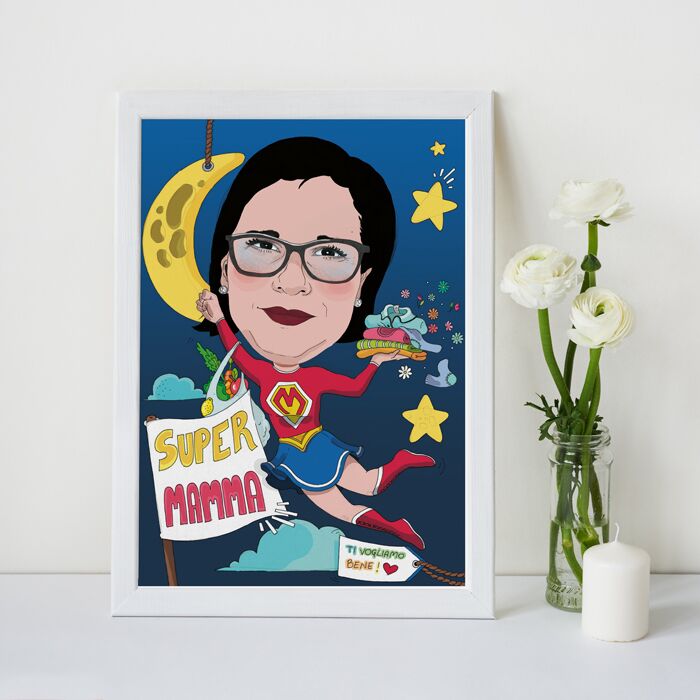 festa-mamma-illustrazione-personalizzata-super-mamma-regalo