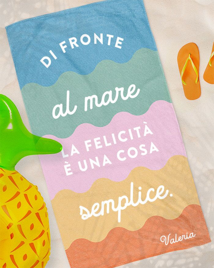Telo Mare Asciugamano Personalizzato Regalo03