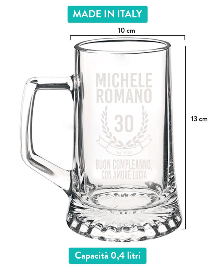 Boccale Personalizzato Regalo Compleanno Corona4