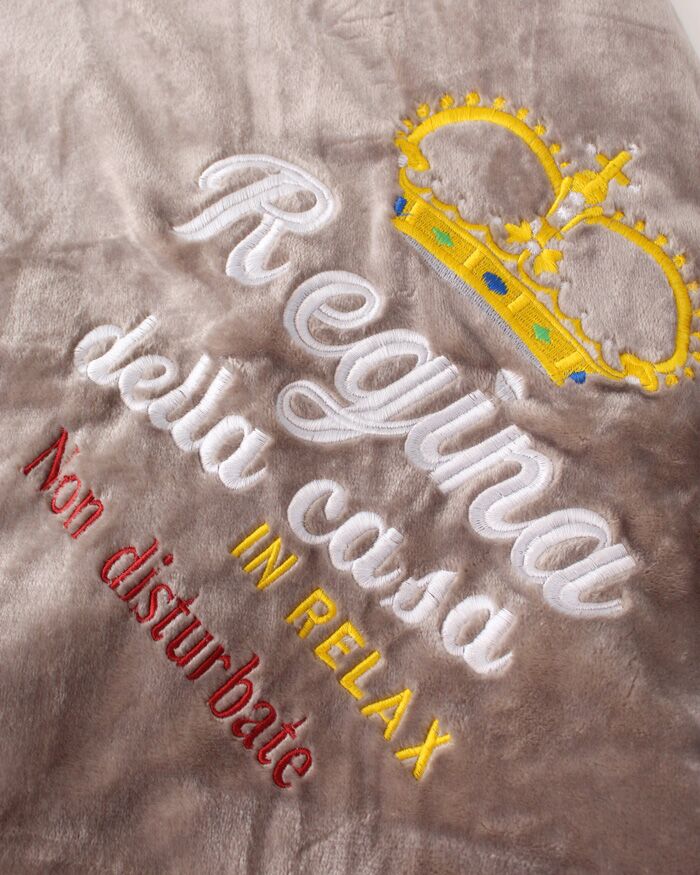 Coperta Personalizzata Regina Casa Regalo Beige
