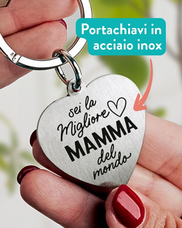 Portachiavi Acciaio Dedica Festa Mamma03