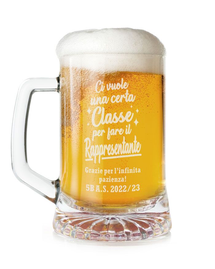 Boccale Birra Regalo Personalizzato Rappresentante Di Classe