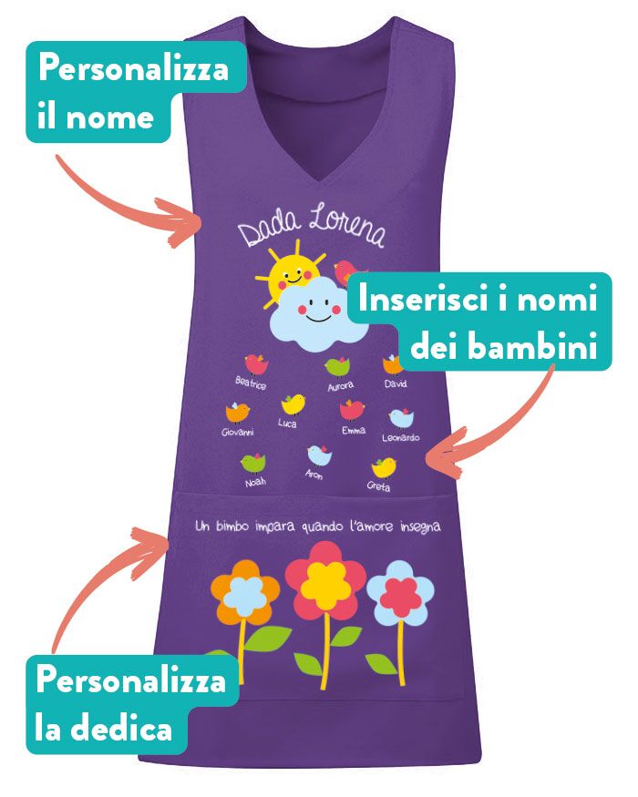 Grembiule Personalizzato Regalo Maestra Dada Asilo05