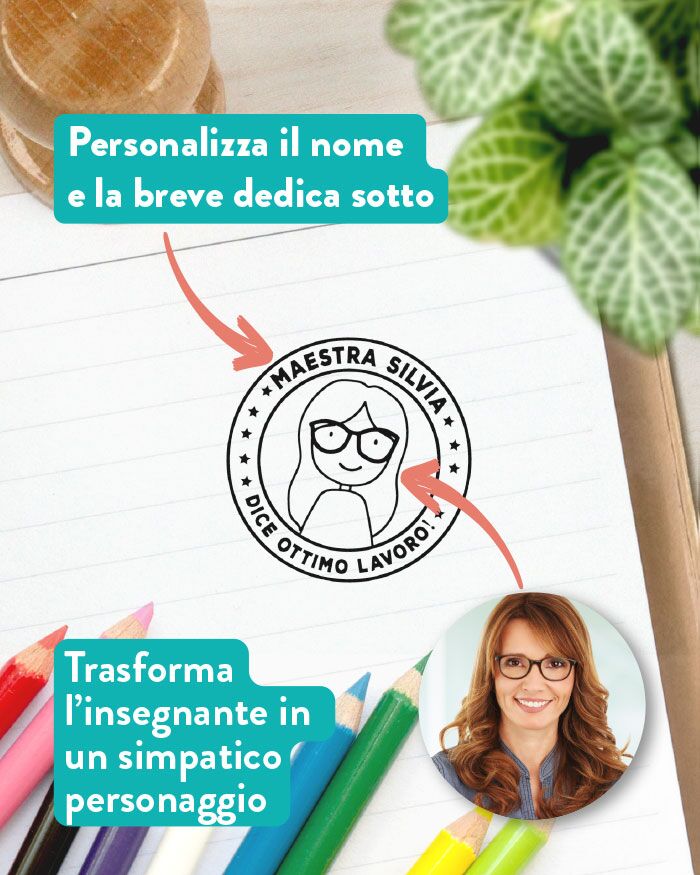 Timbro Personalizzato Ritratto Regalo Maestra03