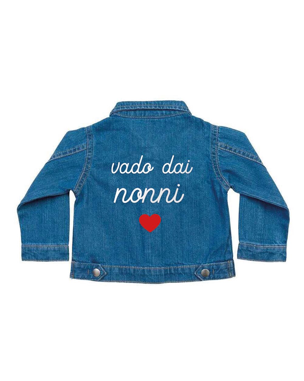 Giubotto Jeans Regalo Festa Nonni