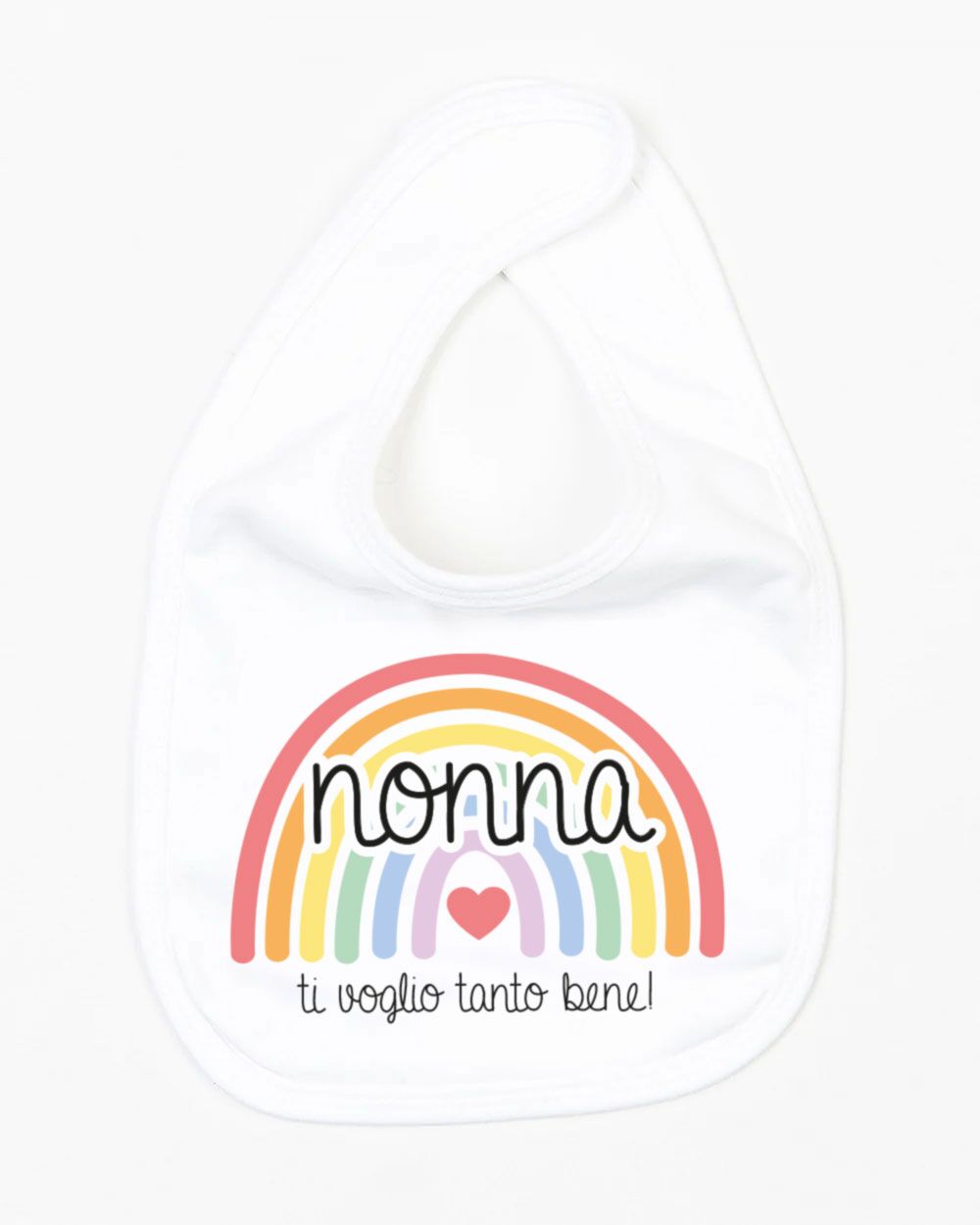 Bavaglino Festa Nonni Nipote Regalo Nome Dedica Personalizzabile 17