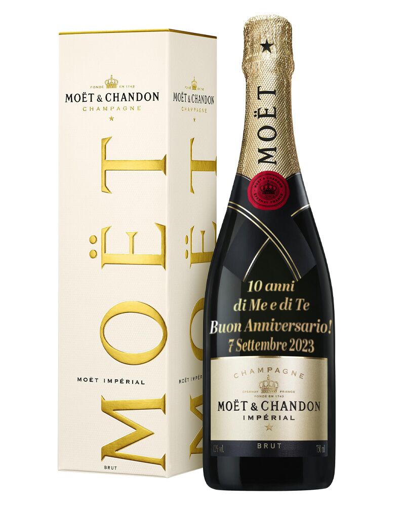 Champagne Moet Chandon Personalizzato Scritta Auguri Anniversario4