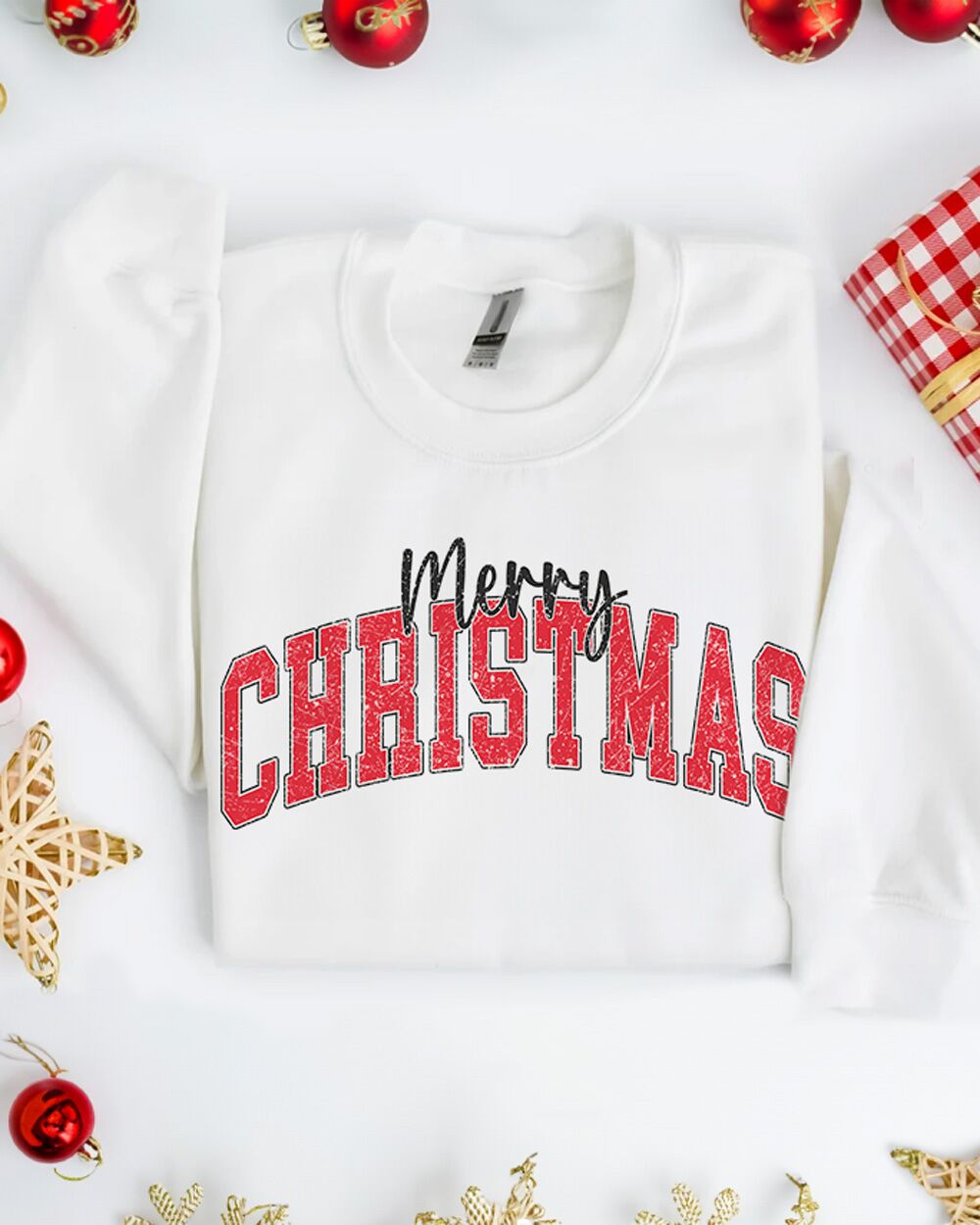 Maglietta Felpa Natalizia Bianca Natale 3e5ydg