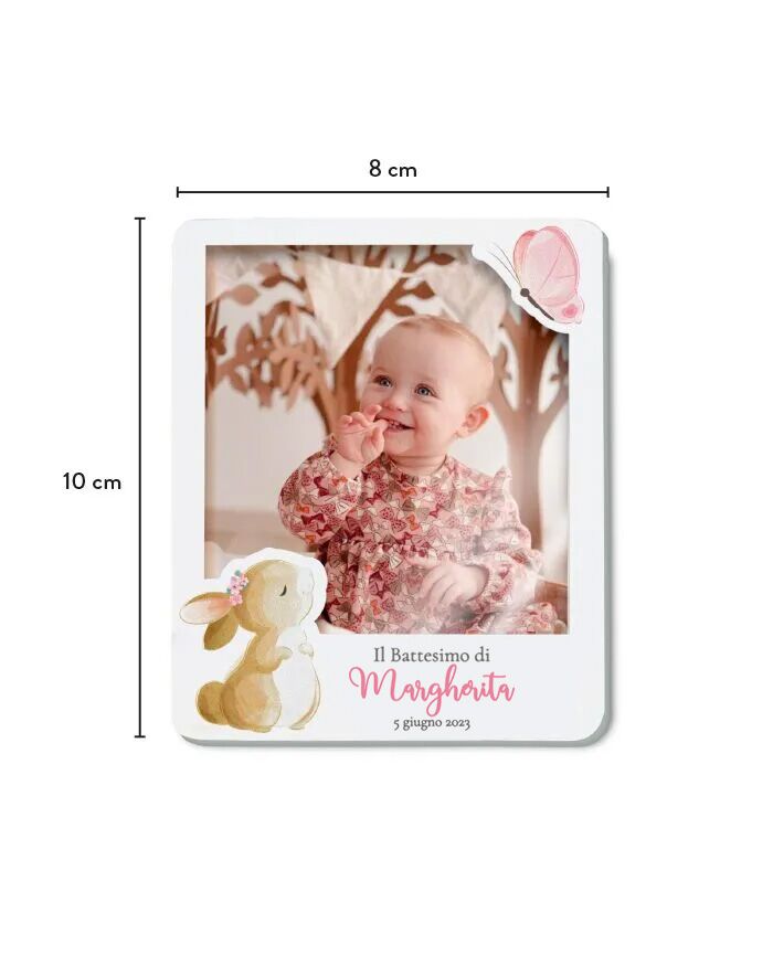 Bomboniera Regalo Nascita Personalizato Magnete Foto Battesimo05