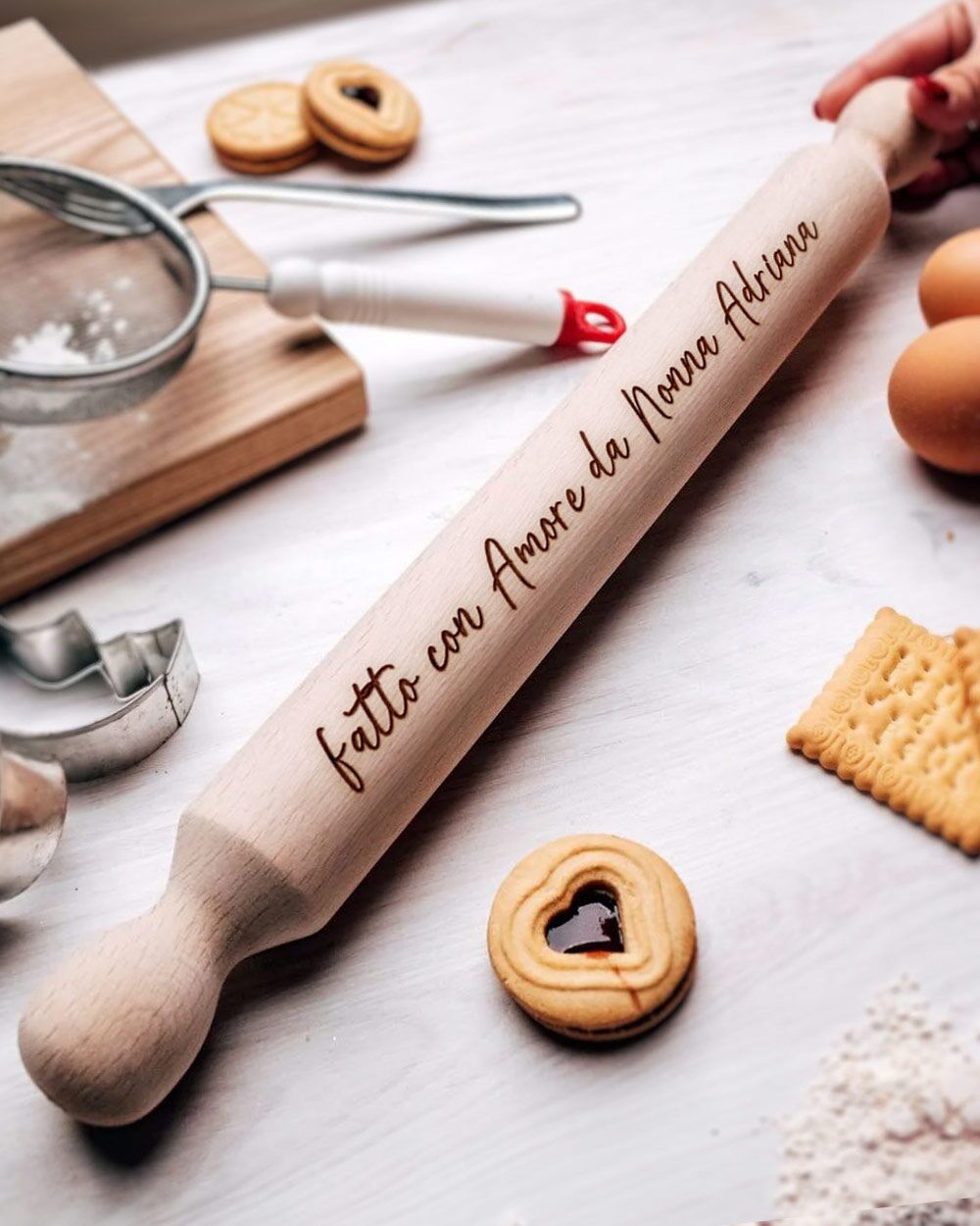 Mattarello Natale Regalo Nonna Cucina Amore 00