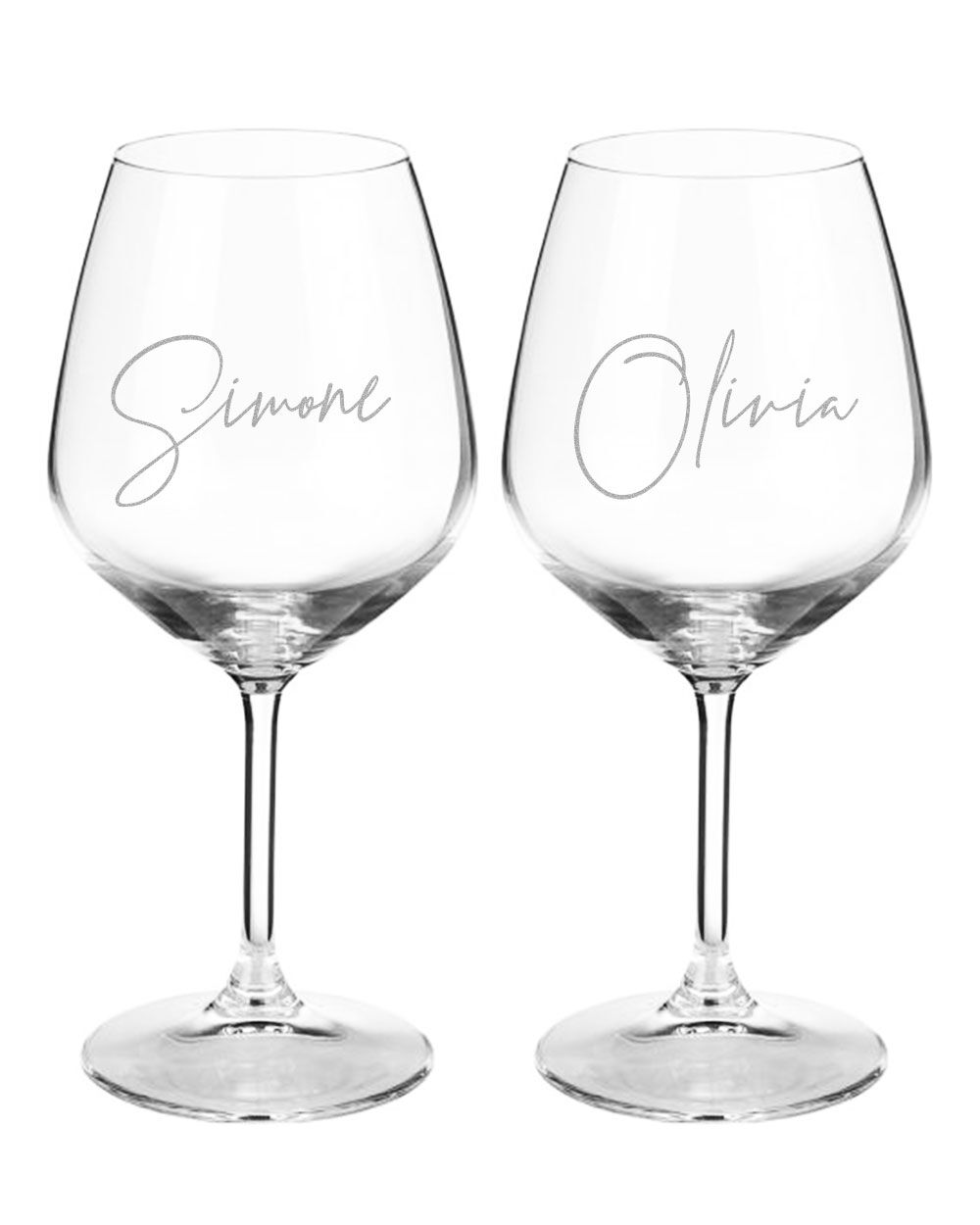 Calice Vino Coppia Personalizzato Bicchiere Nome Scritto Calligrafico3