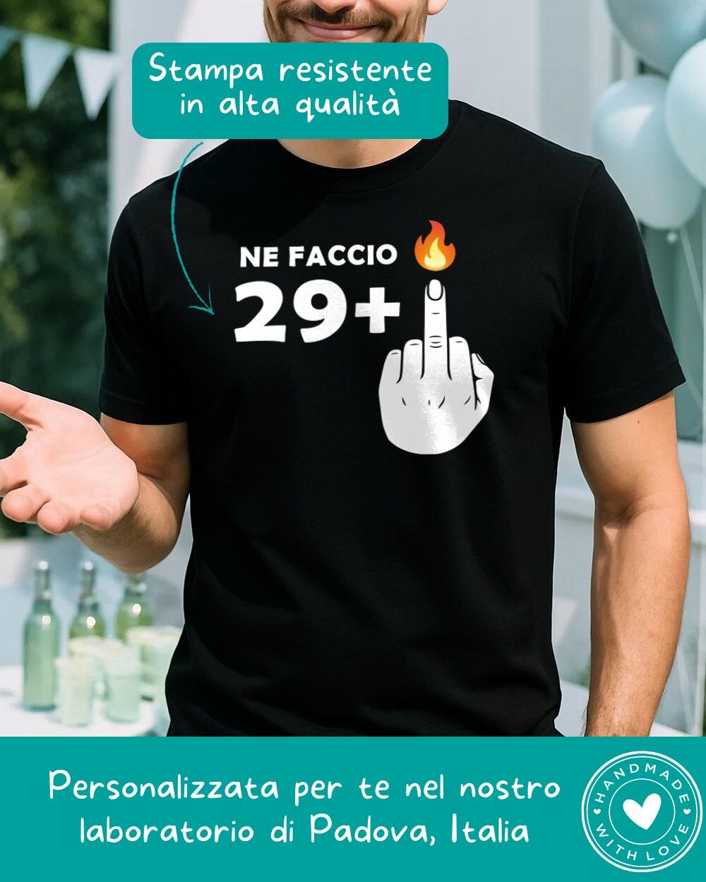 T Shirt Dito Medio Fiamma Realizzazione