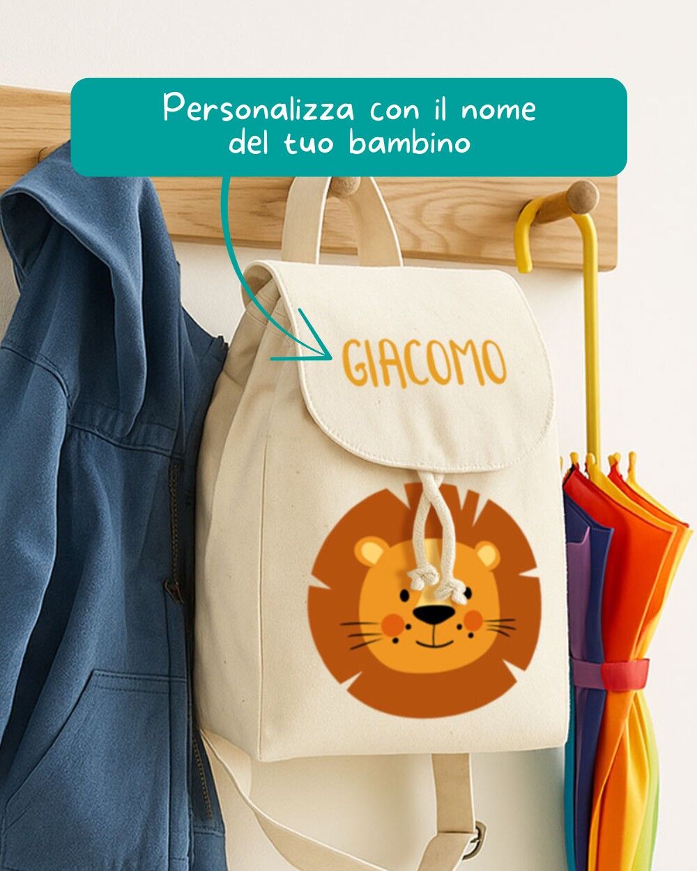 zainetto-leone-personalizzato-scuola-asilo