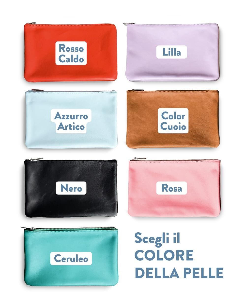 pochette cuoio