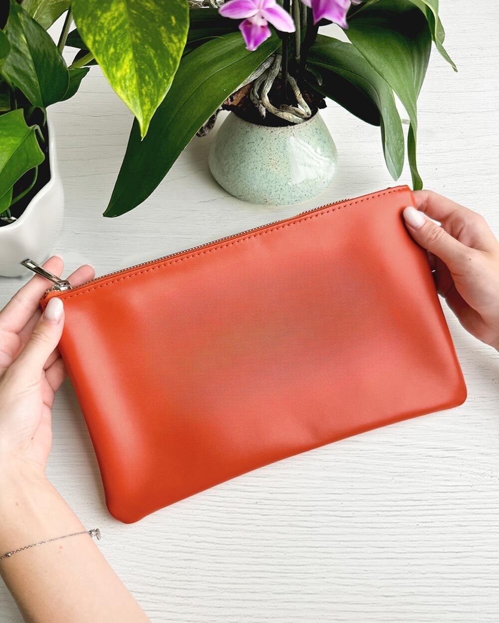 pochette cuoio