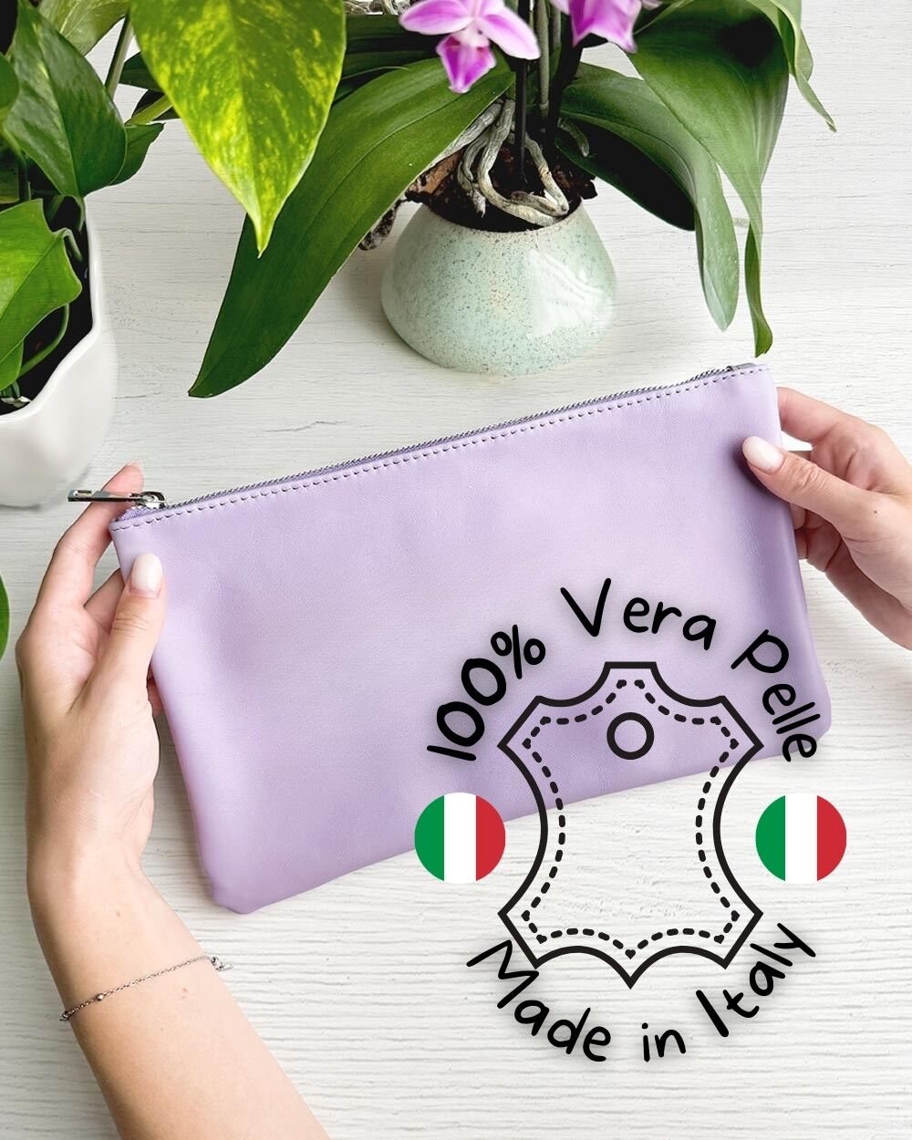 pochette cuoio