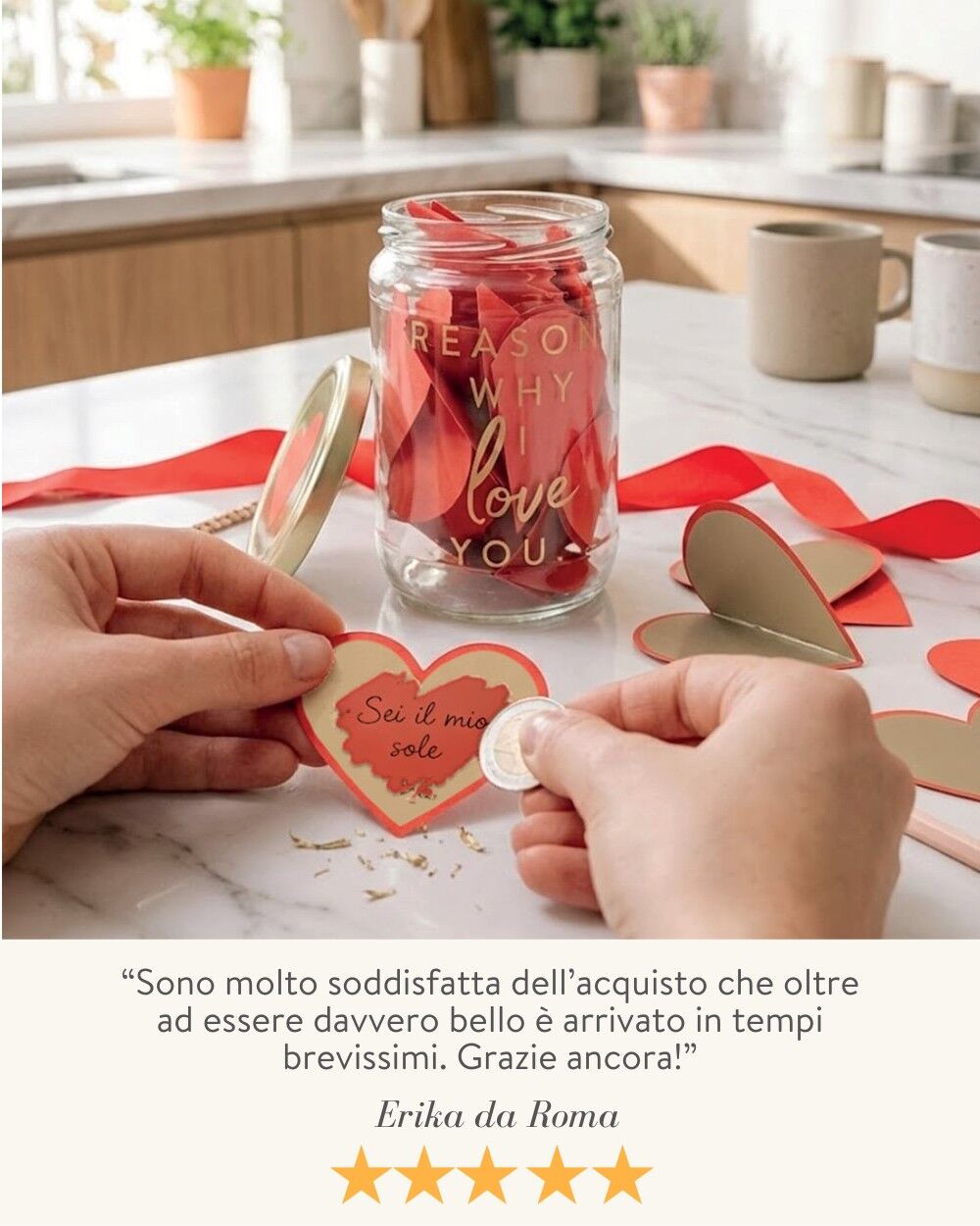 Barattolo Con Bigliettini Fai Da Te San Valentino 5