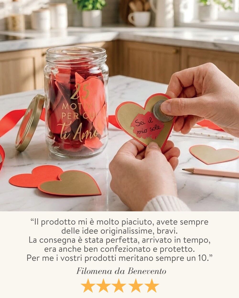 Barattolo Con Bigliettini Fai Da Te San Valentino