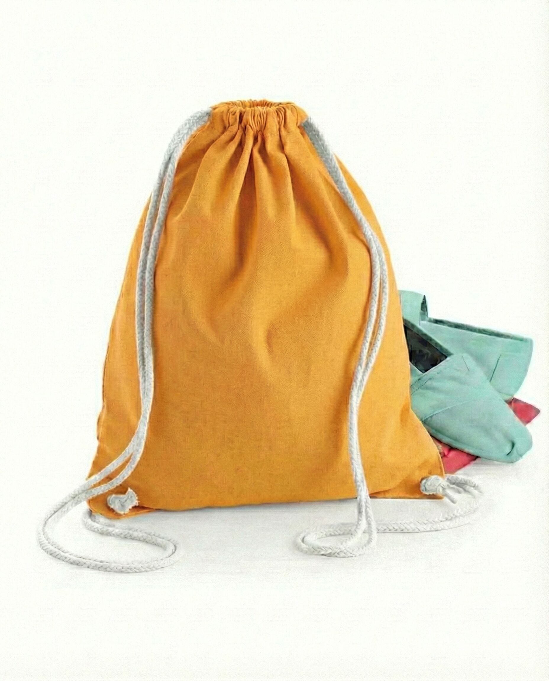Sacca Cotone Coulisse Giallo