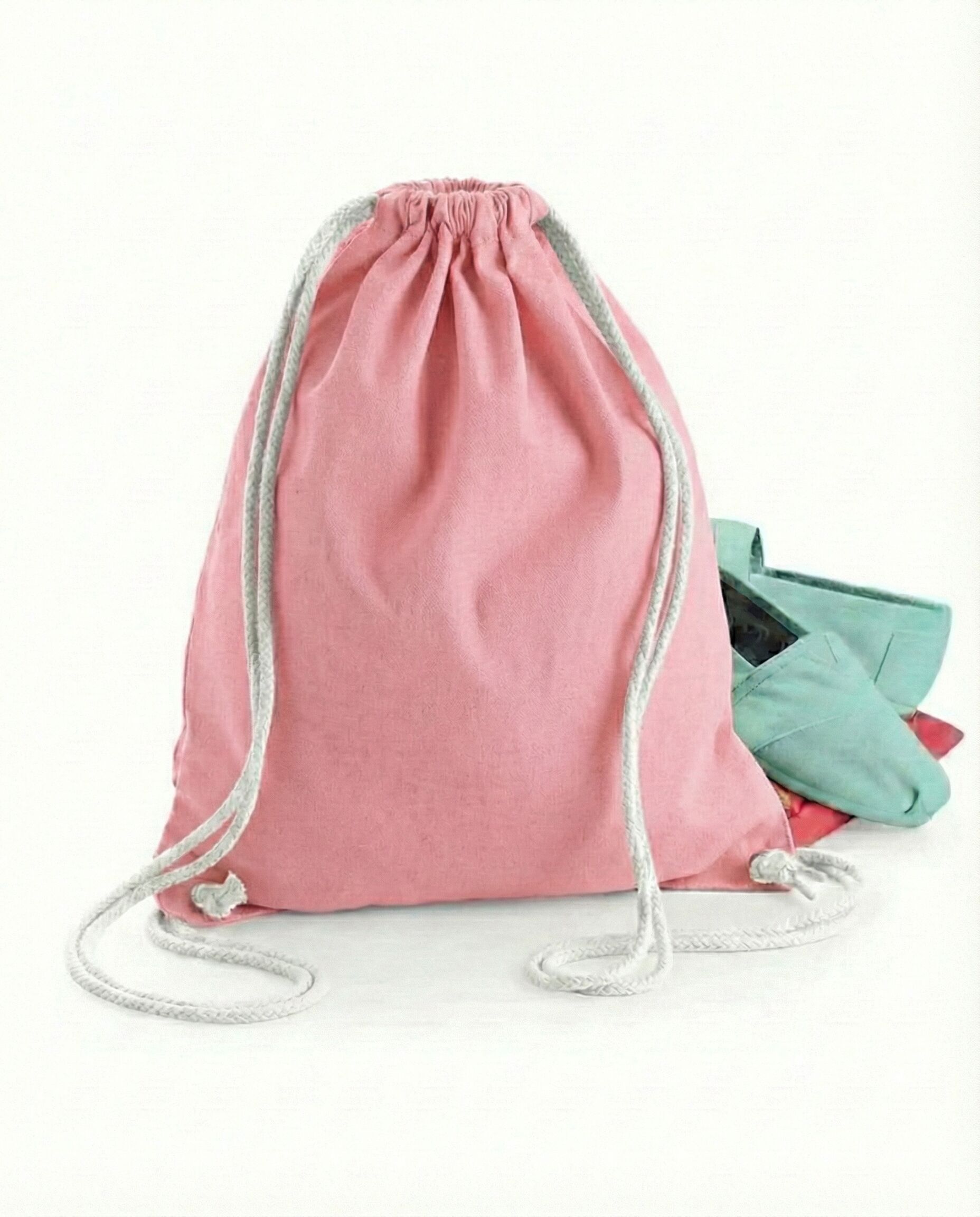 Sacca Cotone Coulisse Rosa