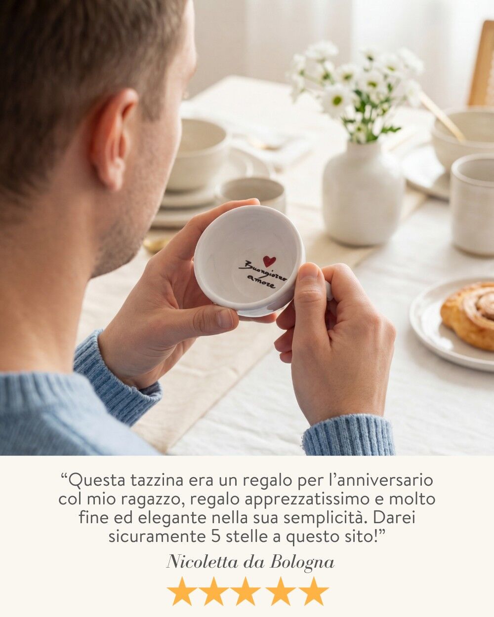 Tazzina Caffe Personalizzata Dipinta A Mano Idea Regalo San Valentino 4