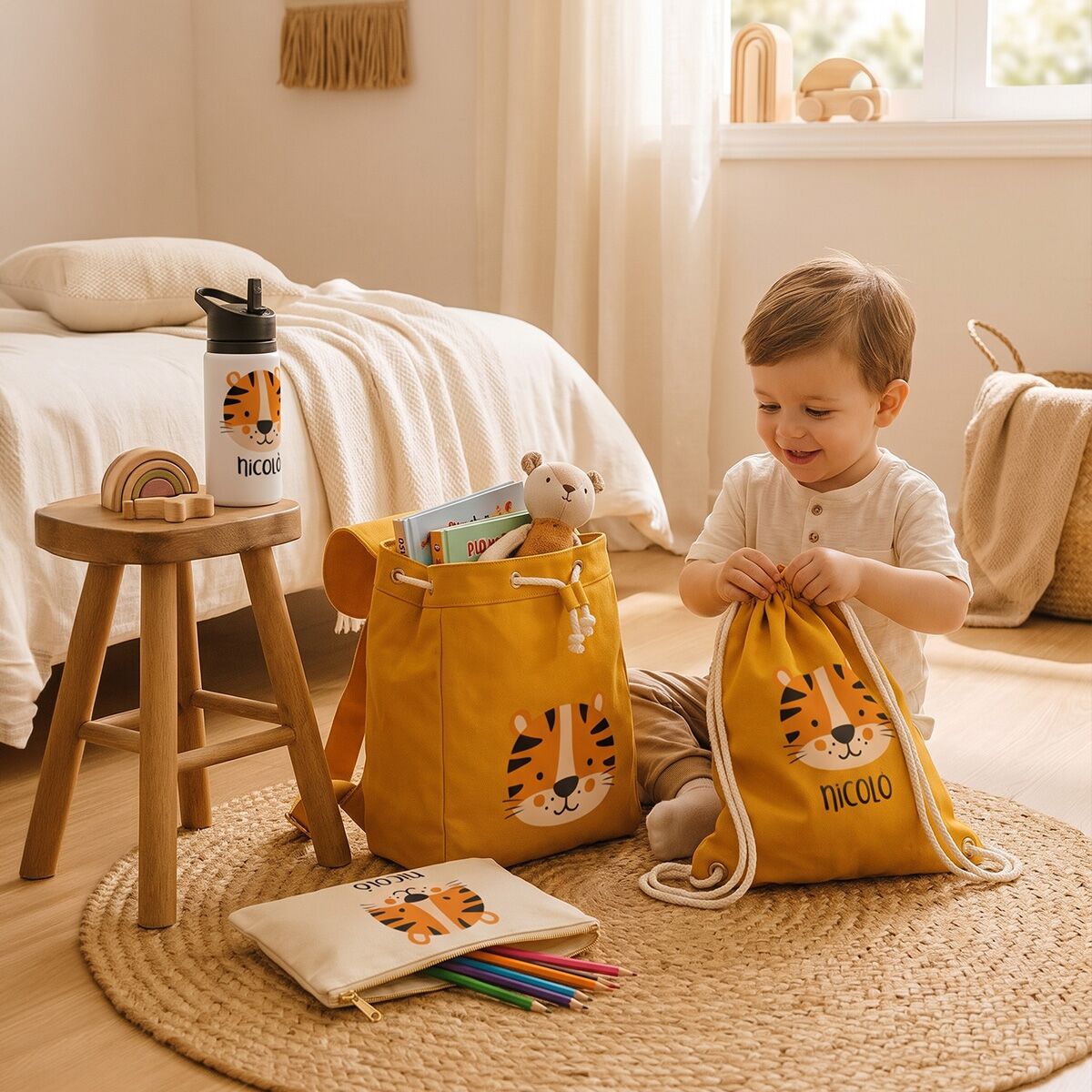 set-asilo-personalizzato-olalla-animali-sacca-zaino-tigre22