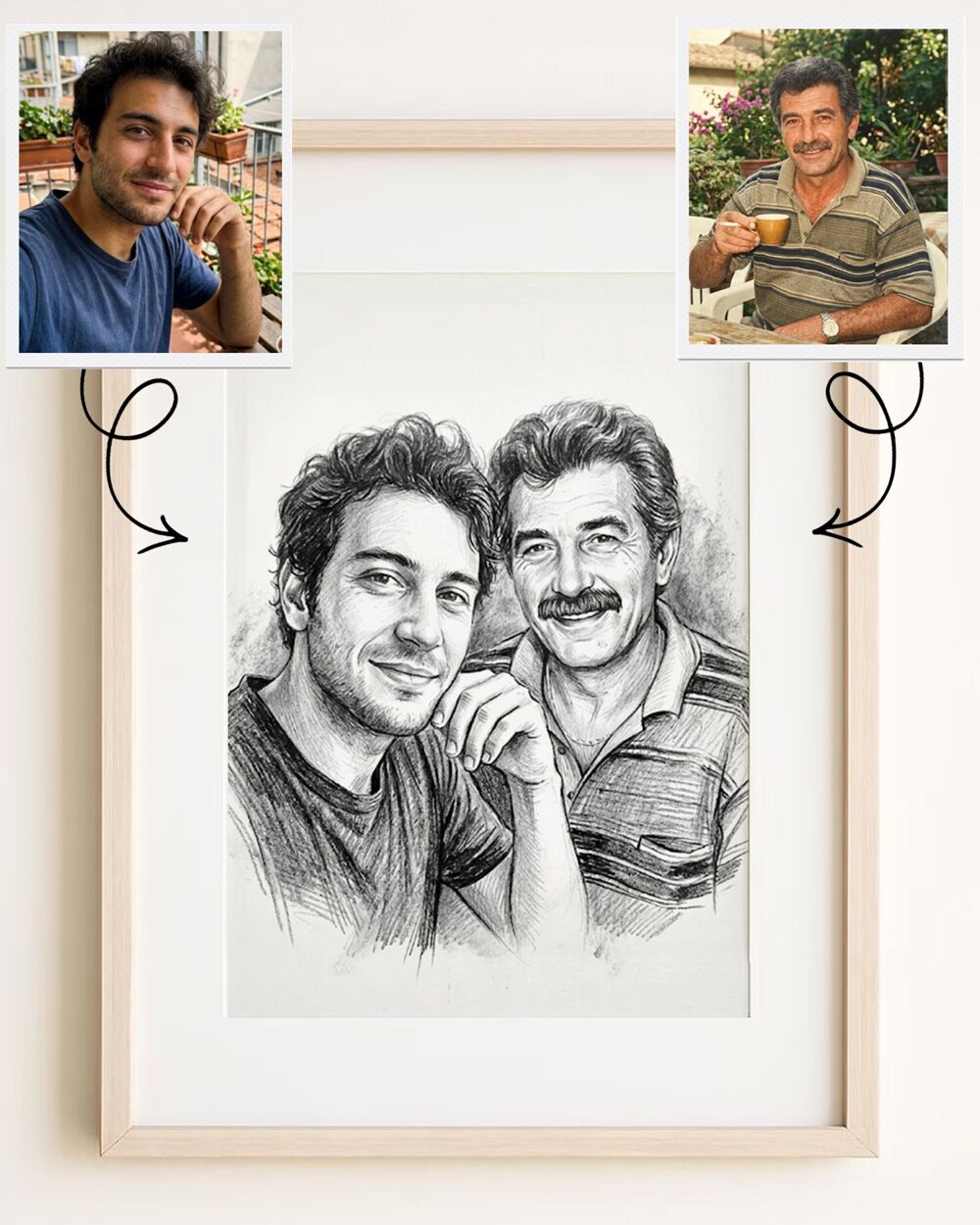 ritratto-matita-da-due-foto-diverse-assieme-figlio-papa3