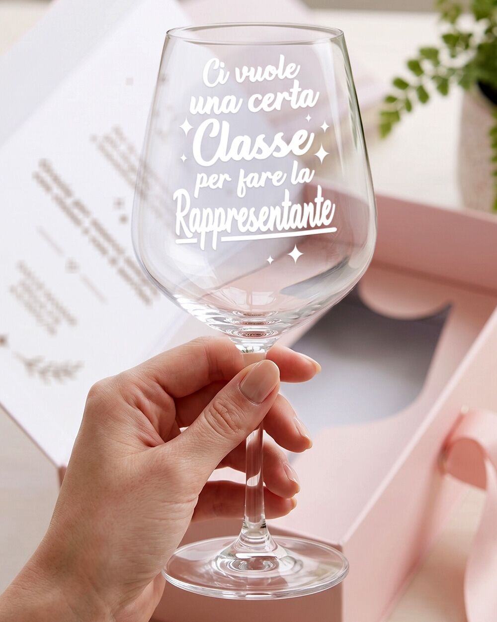 Calice Personalizzato "Ci Vuole una Certa Classe Per Fare LA Rappresentante" - Idea Regalo Originale per Rappresentante di Classe, Fine Anno Scolastico - immagine 3