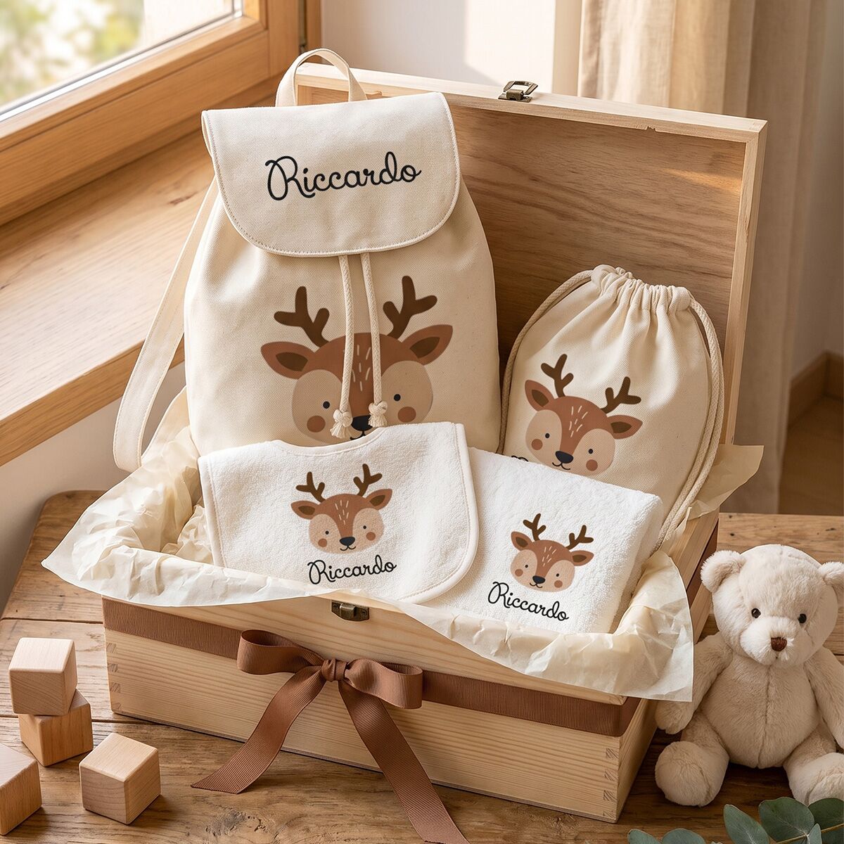set-asilo-personalizzato-olalla-animali-sacca-zaino-cerbiatto2