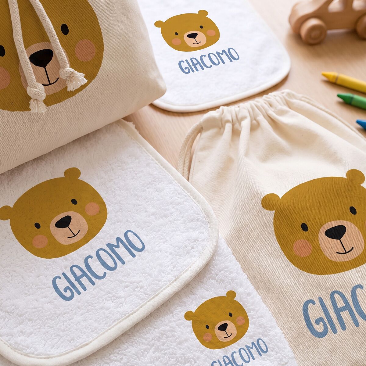 set-asilo-personalizzato-olalla-animali-sacca-zaino-orsetto367y12