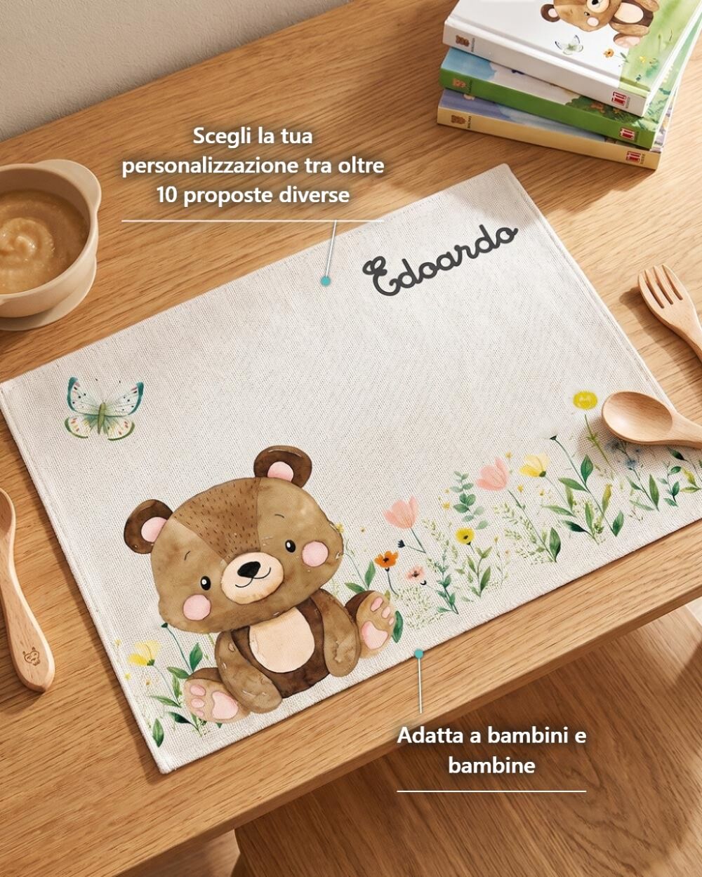 tovaglietta-per-bambini-personalizzata-nome-animaletti-bosco-regalo-bambini-scuola-asilo-nido