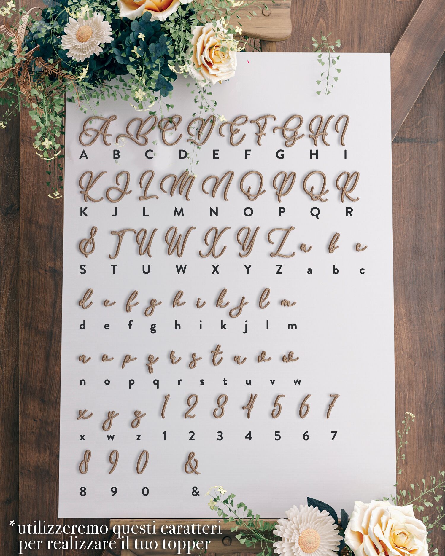 Caratteri Cake Toppers Legenda Flanella