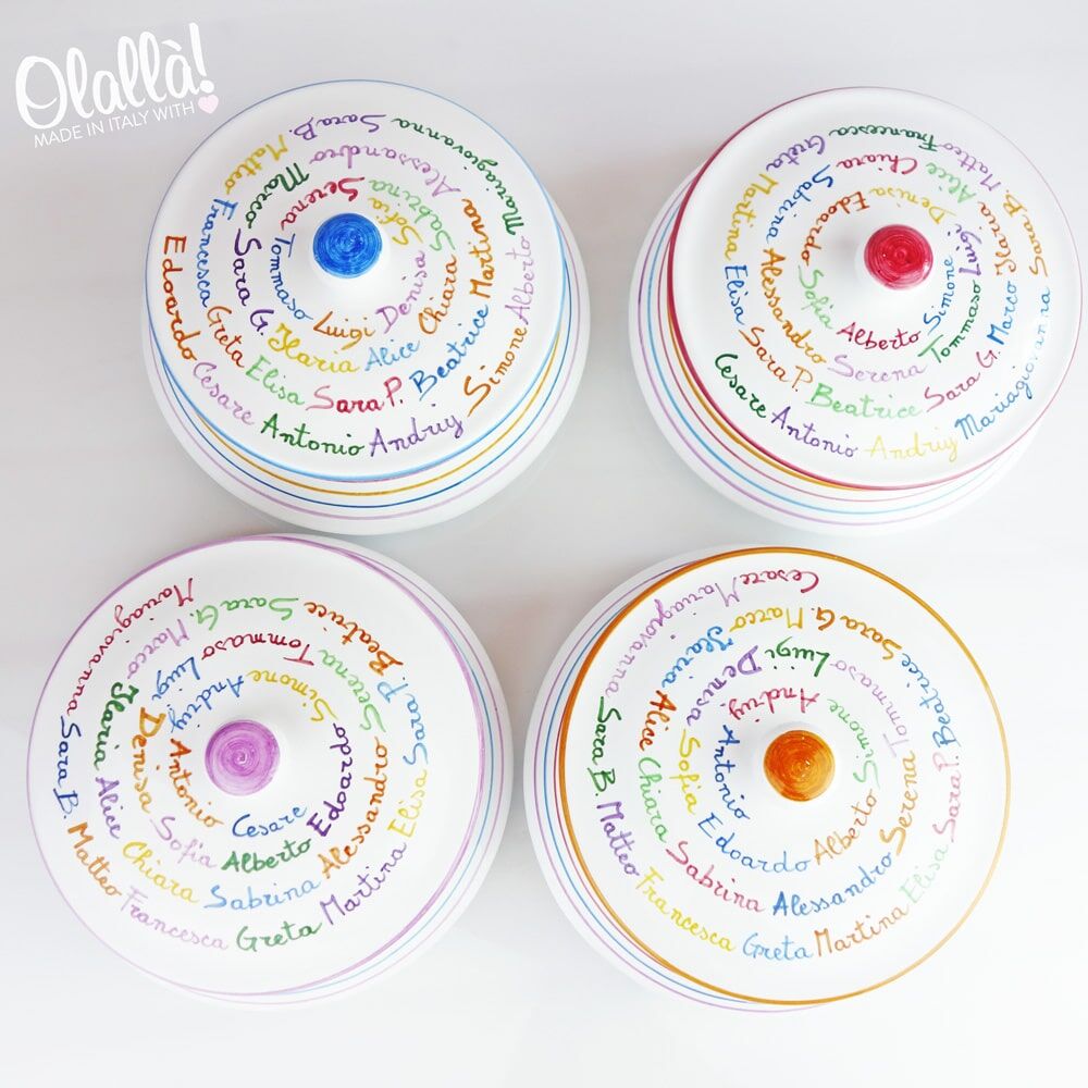 Biscottiera in Ceramica Personalizzata - Idea Regalo per Maestra o Insegnante - immagine 12