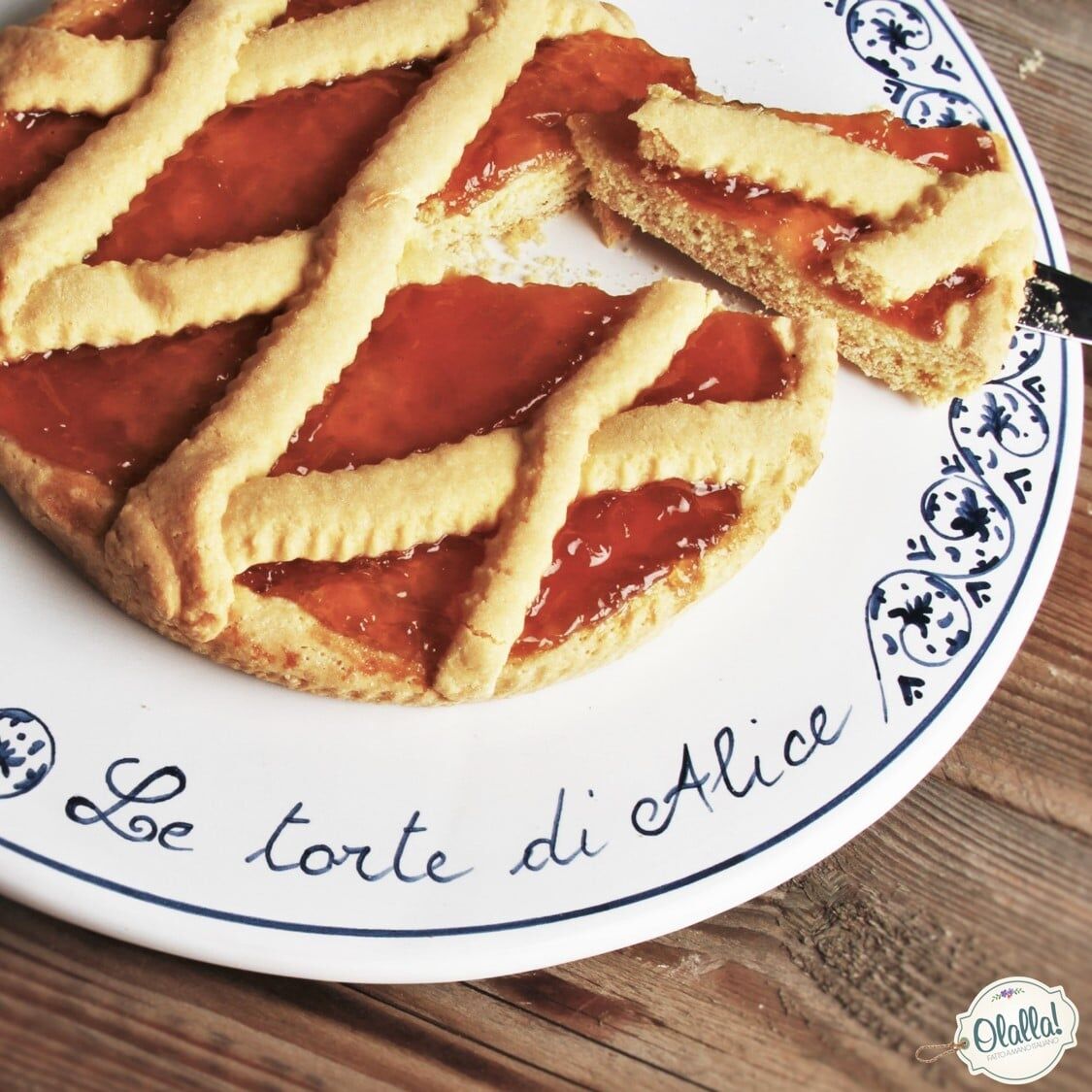 Piatto da Torta Personalizzata con Frase a Scelta in Ceramica Dipinta a Mano "Le Torte di ..."