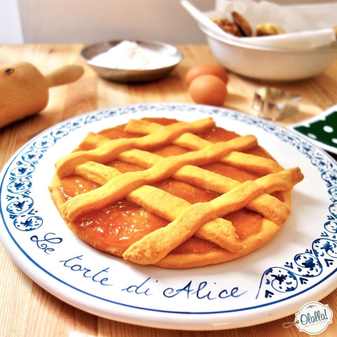 Piatto da Torta Personalizzata con Frase a Scelta in Ceramica Dipinta a Mano "Le Torte di ..." - immagine 4