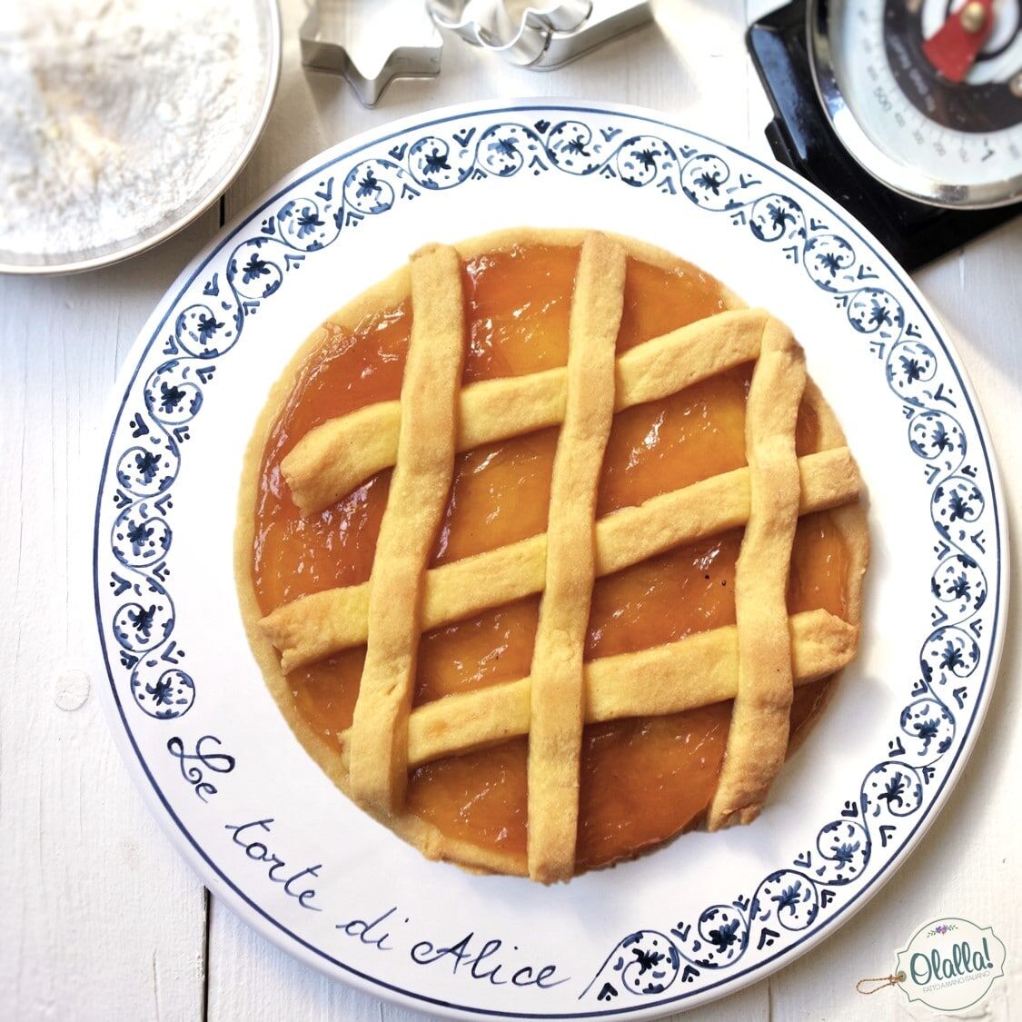 Piatto da Torta Personalizzata con Frase a Scelta in Ceramica Dipinta a Mano "Le Torte di ..." - immagine 2