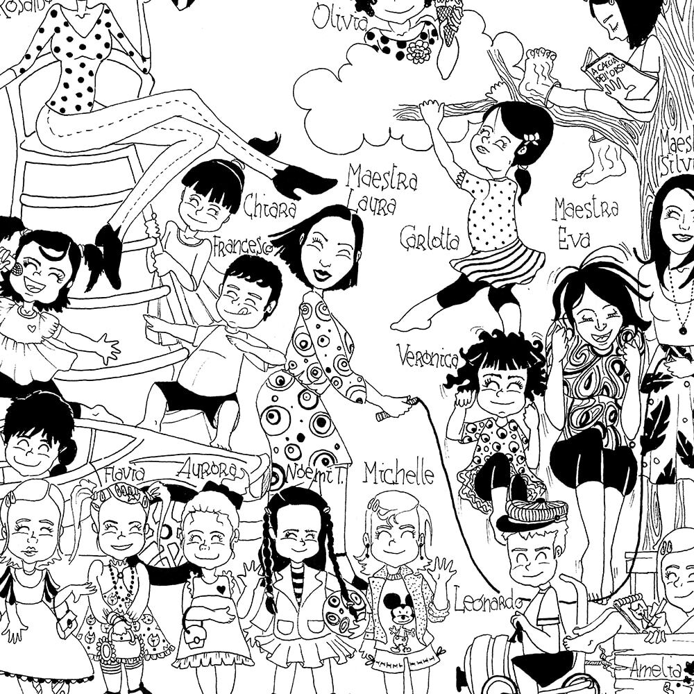 Ritratto Personalizzato di Classe A3 - Idea Regalo di Fine anno per Maestre, Educatrici ed Insegnanti - immagine 7