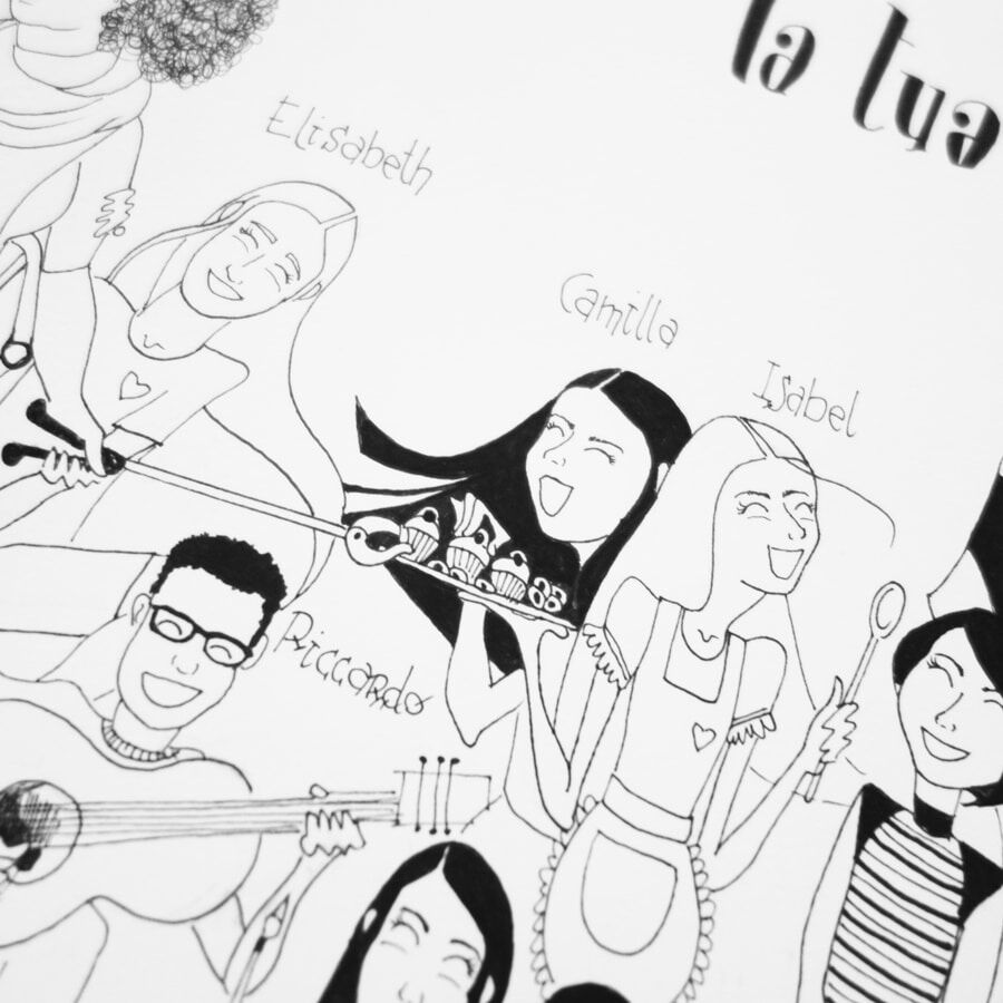 Ritratto Personalizzato di Classe A3 - Idea Regalo di Fine anno per Maestre, Educatrici ed Insegnanti - immagine 11