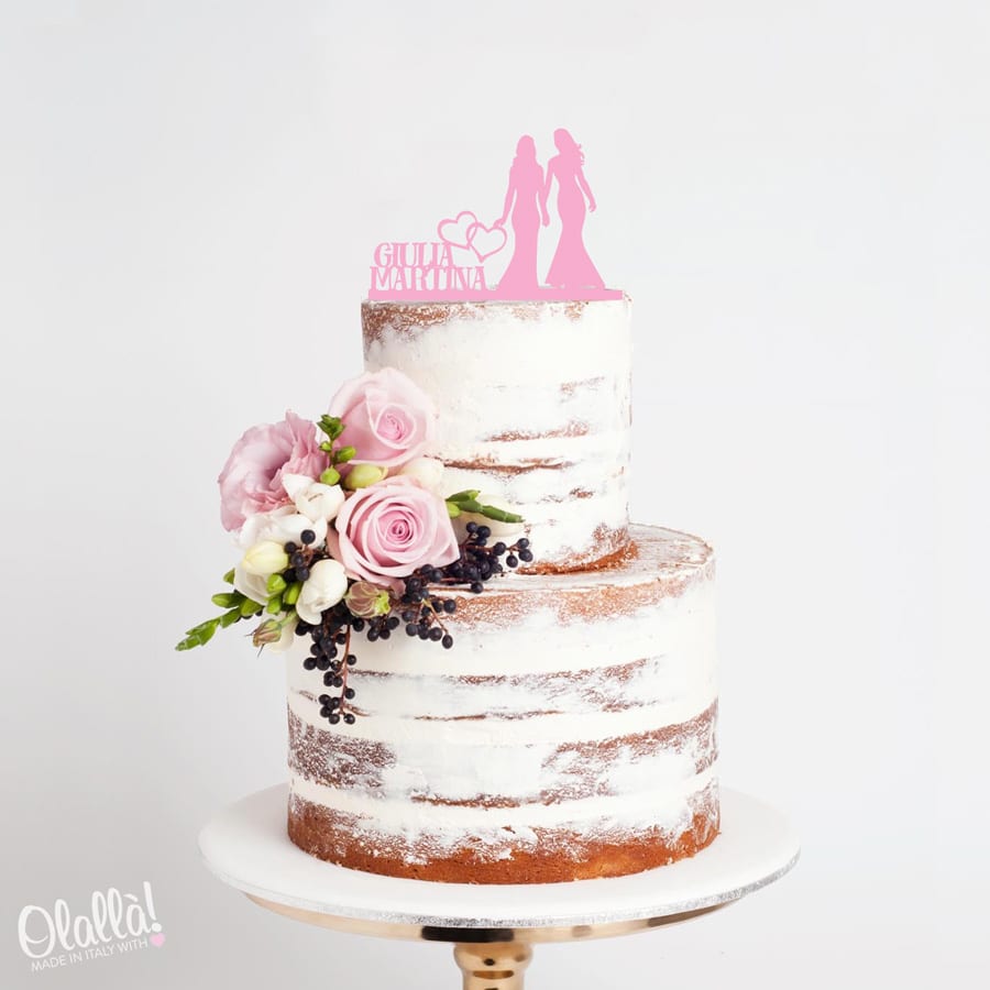 cake-topper-coppia-donne-con-nomi-e-cuori-matrimonio